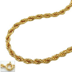 Armbånd 2mm snorkæde 9Kt GULD