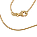 Kæde 1 mm Snake Round Skinnende 8K GULD