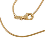 Kæde 1 mm Snake Round Skinnende 8K GULD