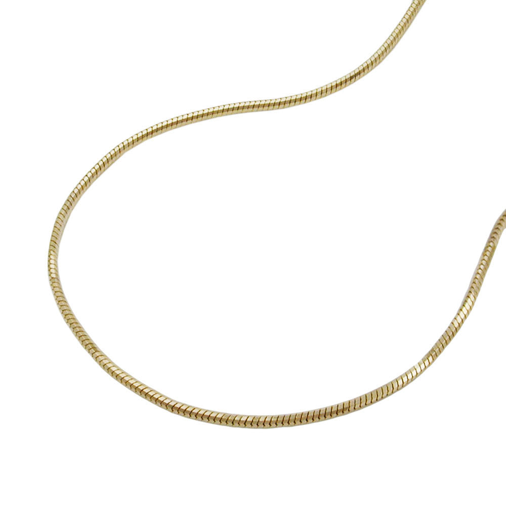 Kæde 0,7 mm Snake 5-pt. 14Kt GULD