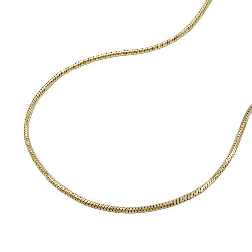 Kæde 0,8 mm Snake 5-pt. 9Kt GULD