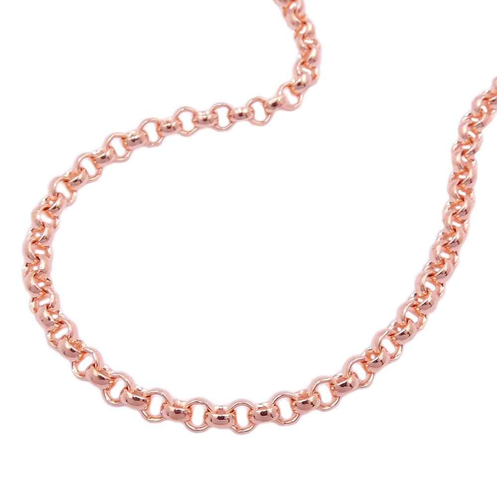Armbånd 2,5 mm ærtekæde 14K rosaguld