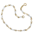 Armbånd 2,7mm Fantasy Pattern bicolor 9Kt GULD 19cm