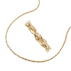 Kæde 0,6 mm Fantasy Mønster Twisted 14Kt GULD