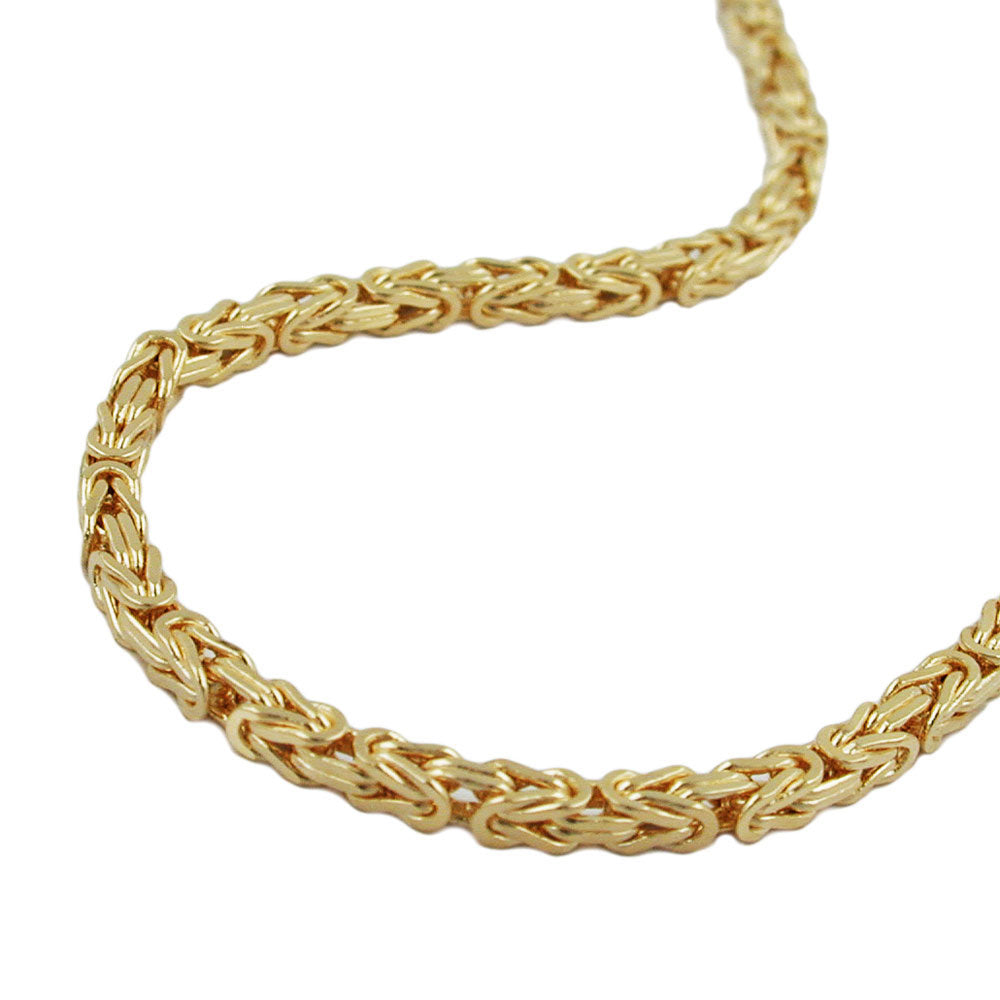 King's Chain 2,5x2,5mm 14K GULD 50cm