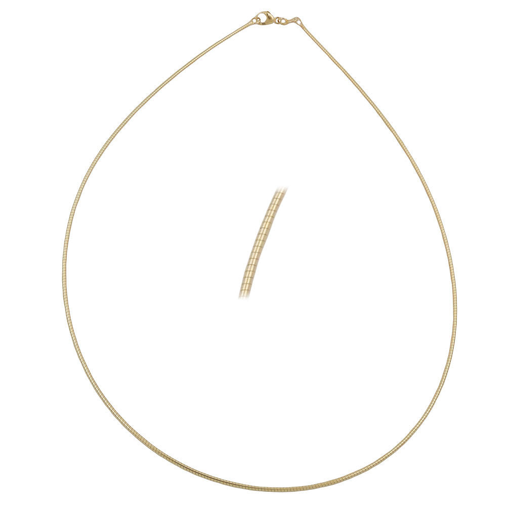 Kæde 0,8 mm rund kæde 9 karat guld