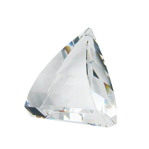 Vinduesdekoration 50x49mm Pendul Suncatcher facetteret trekant med kuppel