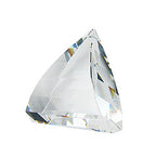 Vinduesdekoration 50x49mm Pendul Suncatcher facetteret trekant med kuppel
