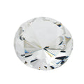 Glassten 80x52mm med diamantslebet krystalklar