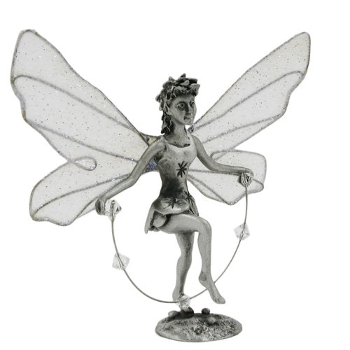 Borddekoration 65mm tinfigur alf med sjippetov Corinn