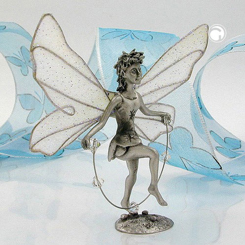 Borddekoration 65mm tinfigur alf med sjippetov Corinn