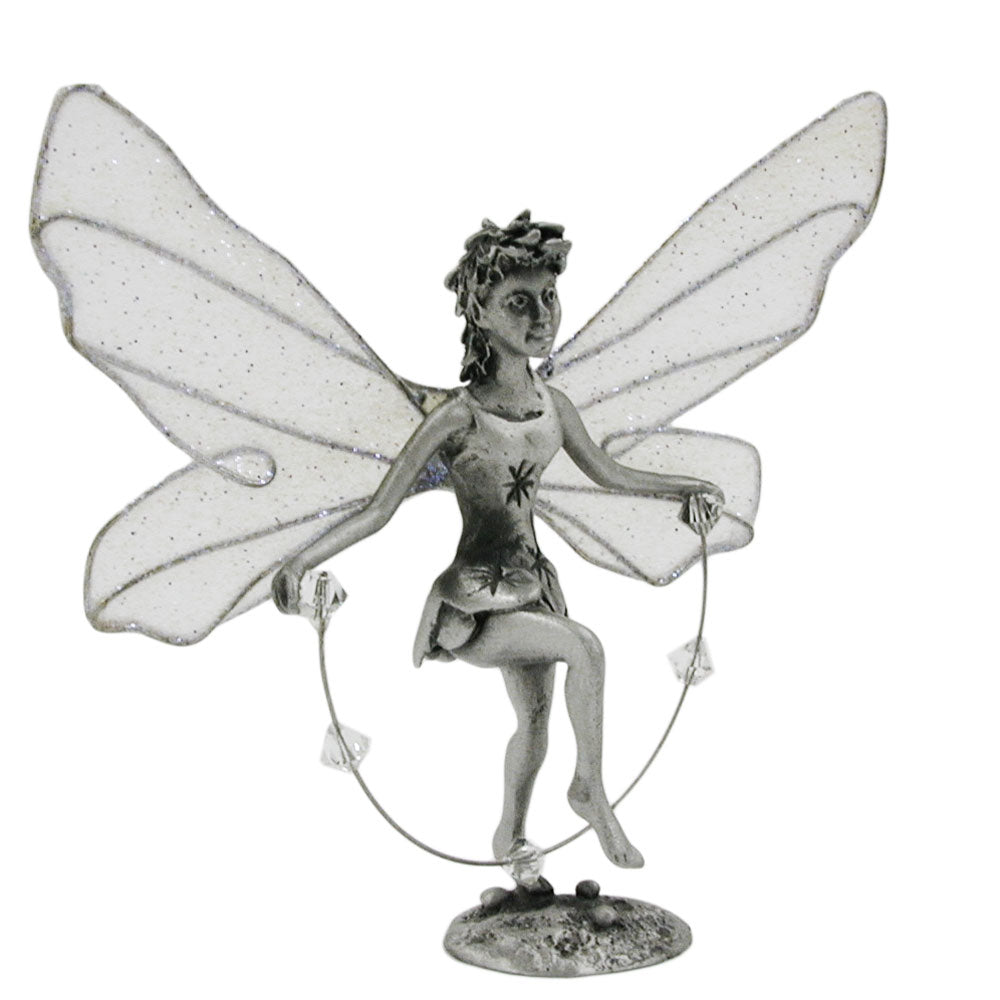 Borddekoration 65mm tinfigur alf med sjippetov Corinn