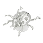 Suncatcher 53x55mm Ladybug flad med glassten