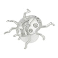 Suncatcher 53x55mm Ladybug flad med glassten