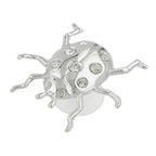 Suncatcher 53x55mm Ladybug flad med glassten