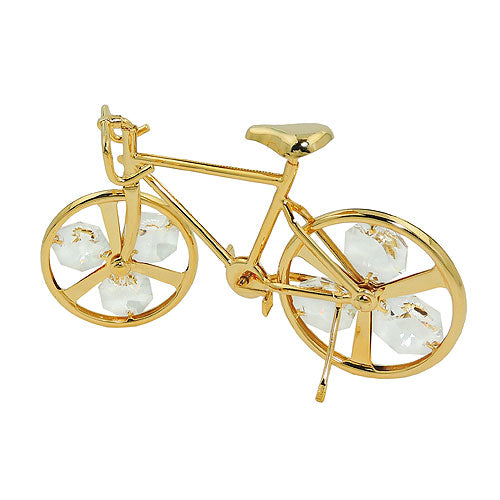 Borddekoration racercykel med 6 glassten