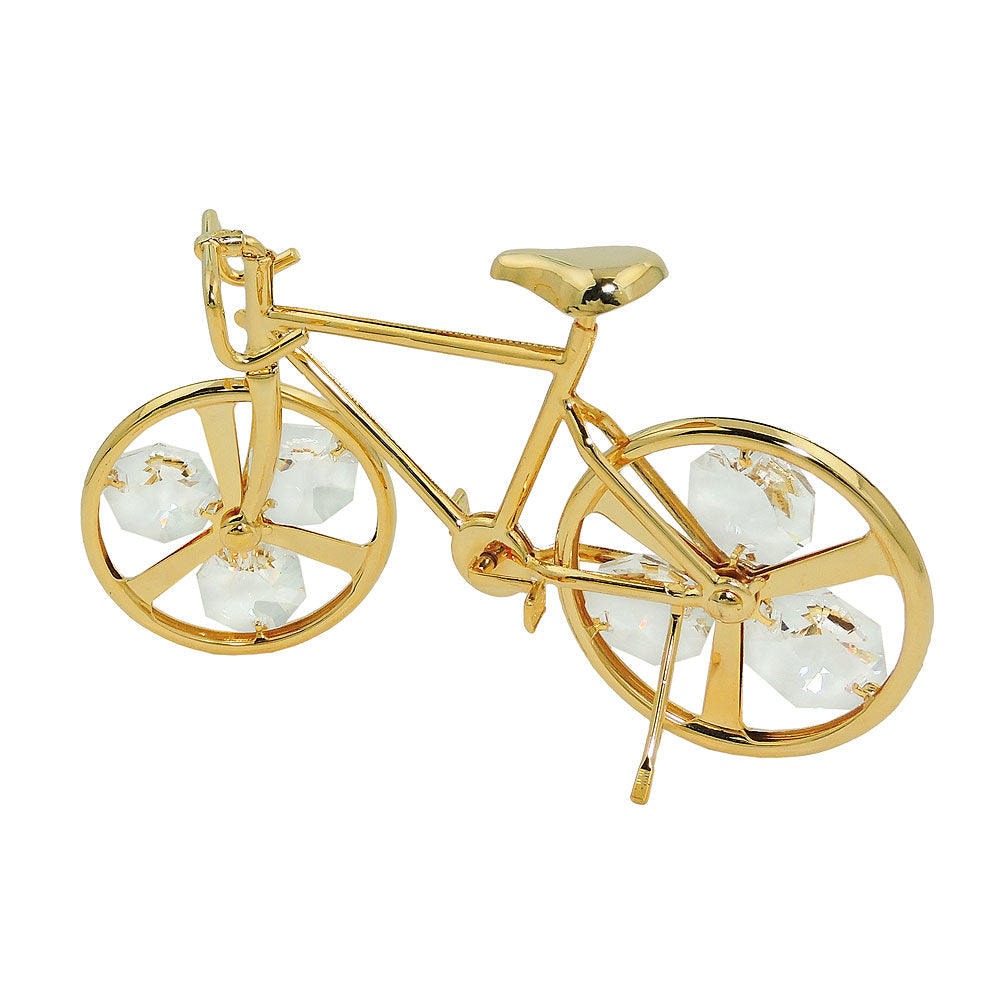 Borddekoration racercykel med 6 glassten