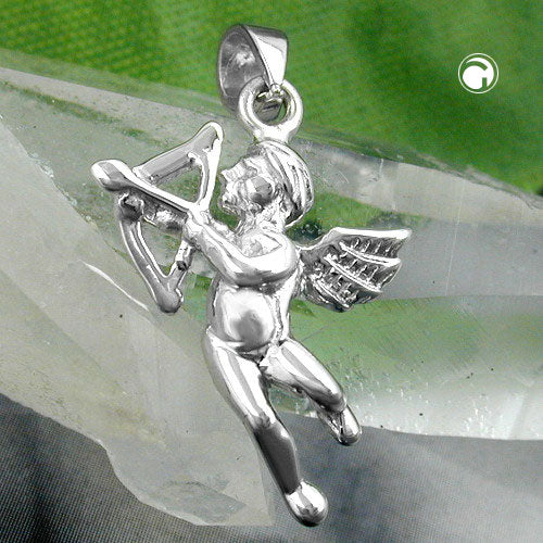 Vedhæng 20x14mm Angel Rhodium belagt sølv 925