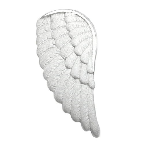 Vedhæng 28x14mm Angel Wings Matte Silver 925