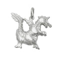 Vedhæng 20x17mm Dragon Shiny Silver 925