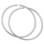 Ring 70mm tråd-ringe øreringe med spænde Blank Sølv 925