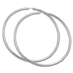Ring 70mm tråd-ringe øreringe med spænde Blank Sølv 925