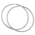 Ring 70mm tråd-ringe øreringe med spænde Blank Sølv 925