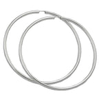 Ring 70mm tråd-ringe øreringe med spænde Blank Sølv 925