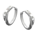 Ramme 13x3,5 mm hængsel Zirconias Hvid Sølv 925