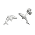 Hingst ørering 12x6mm springdelfinsølv 925