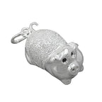 Vedhæng 22x11mm Piggy Sølv 925