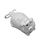 Vedhæng 22x11mm Piggy Sølv 925