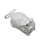 Vedhæng 22x11mm Piggy Sølv 925