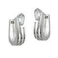 Ramme 15x4,6 mm Hængsel Kubiske zirkonier Hvid Sølv 925