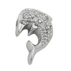 Vedhæng 14,5x10mm Delfinkubisk zirkonia sølv 925
