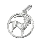 Vedhæng 15mm Zodiac Capricorn Sølv 925