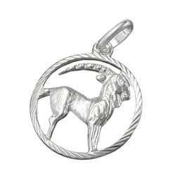 Vedhæng 15mm Zodiac Capricorn Sølv 925