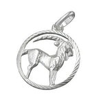 Vedhæng 15mm Zodiac Capricorn Sølv 925