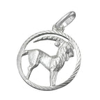 Vedhæng 15mm Zodiac Capricorn Sølv 925