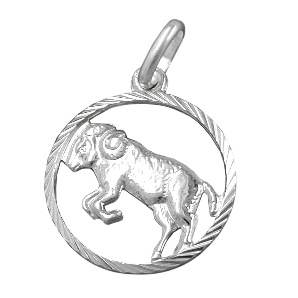 Vedhæng 15mm Zodiac Aries Sølv 925