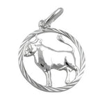Vedhæng 15mm Zodiac Taurus Sølv 925