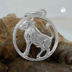 Vedhæng 15mm Zodiac Taurus Sølv 925