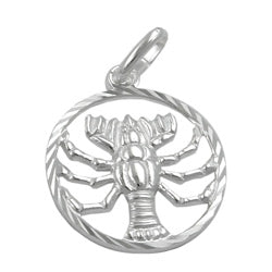 Vedhæng 15mm Zodiac Cancer Sølv 925