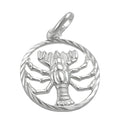 Vedhæng 15mm Zodiac Cancer Sølv 925