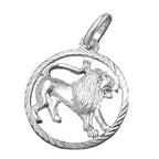 Vedhæng 15mm Zodiac Lion, sølv 925