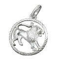 Vedhæng 15mm Zodiac Lion, sølv 925