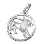 Vedhæng 15mm Zodiac Lion, sølv 925