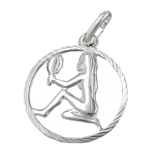 Vedhæng 15mm Zodiac Virgo Sølv 925