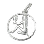 Vedhæng 15mm Zodiac Virgo Sølv 925