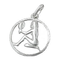 Vedhæng 15mm Zodiac Virgo Sølv 925